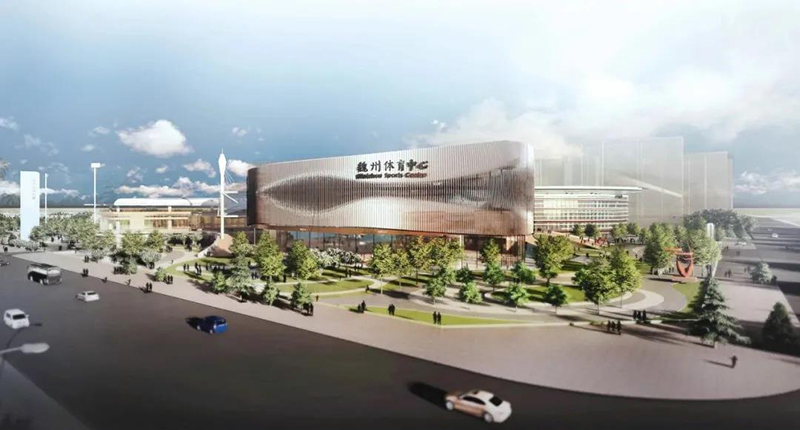 梨鄉(xiāng)水城體育中心項目趕工期快推進 搶抓項目建設好春光